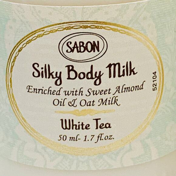 NEW SABON Body milk White Tea 50ml 1.7 fl oz Travel size - Picture 2 of 5